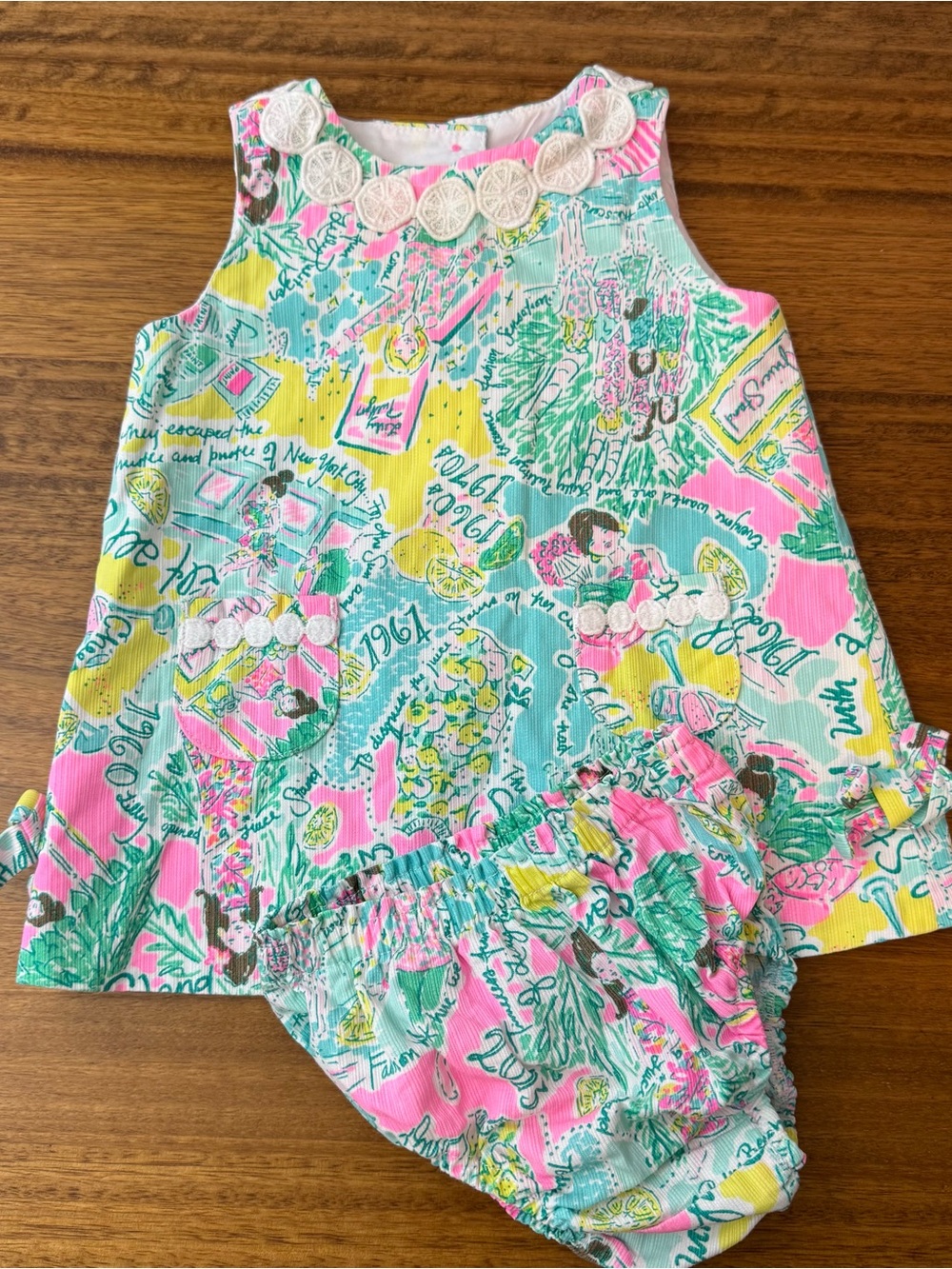 Lilly Pulitzer Little Baby Lilly Infant Shift Dress Size 6-12 months